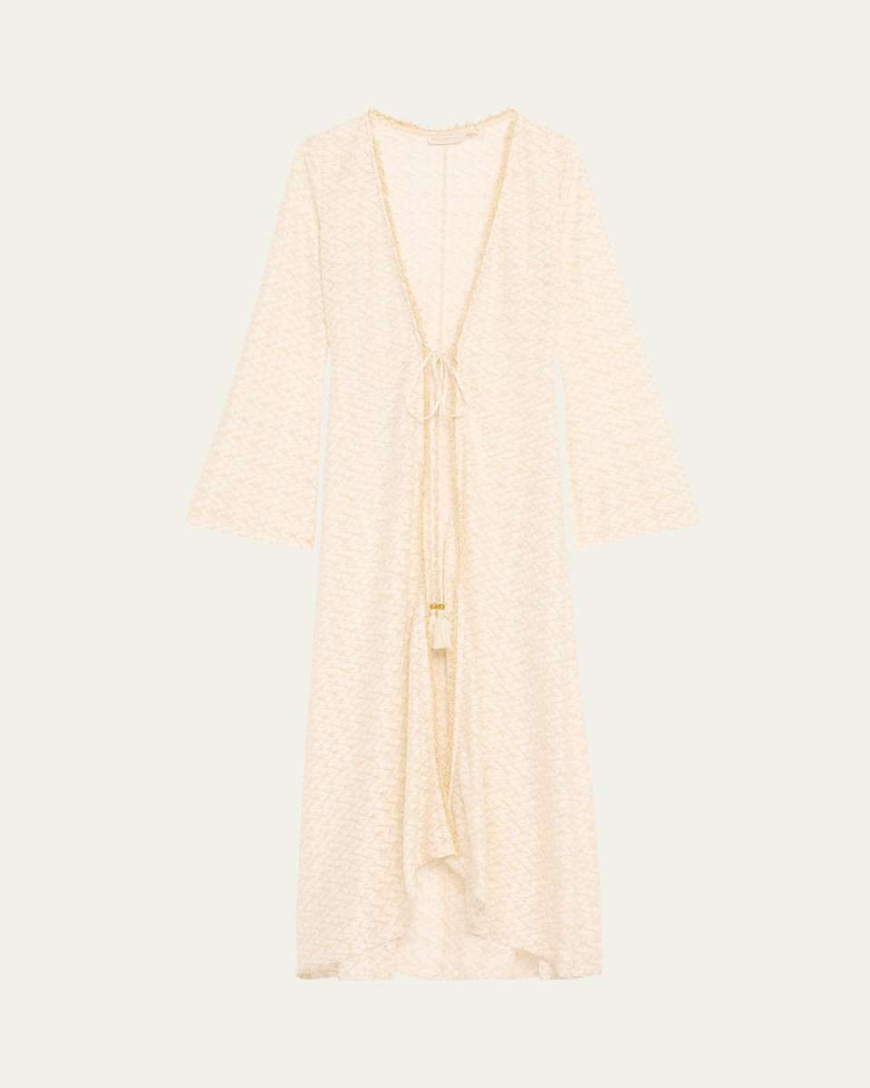 Fatima Metallic Knit Coverup